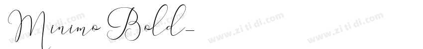 Minimo Bold字体转换